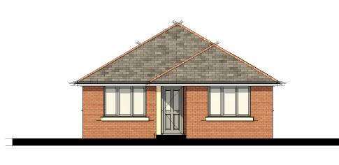Lot: 105 - HOUSE ON A SUBSTANTIAL PLOT WITH PLANNING FOR AN ADDITIONAL DWELLING - Proposed North Elevation